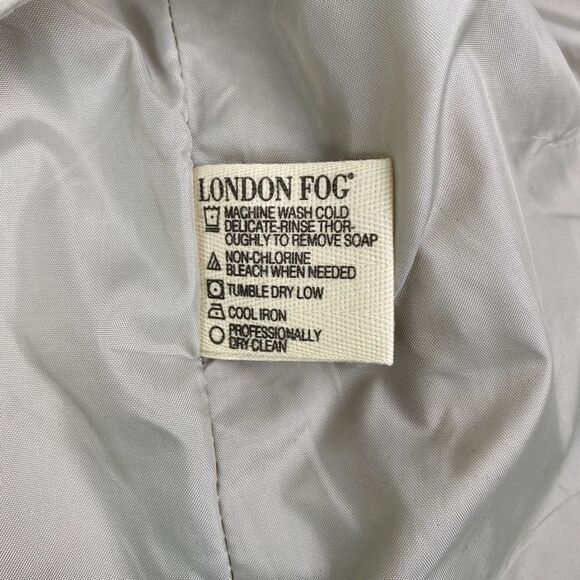 Womens London Fog Parka Hooded Coat Full Zip Size M - Picture 6 of 6